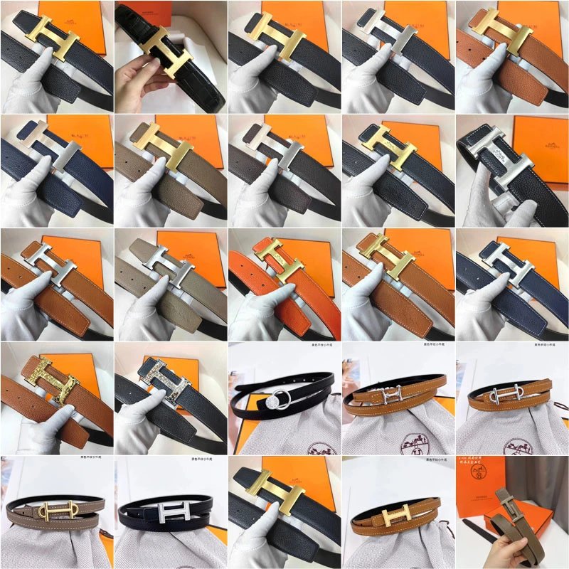 Hermes Constance H Belt Classic Leather Waist Belt Multicolor
