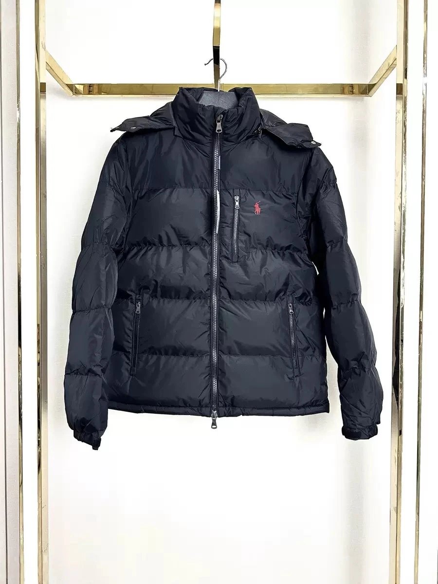 Ralph Lauren RL Puffer Warm Winter Jacket Black