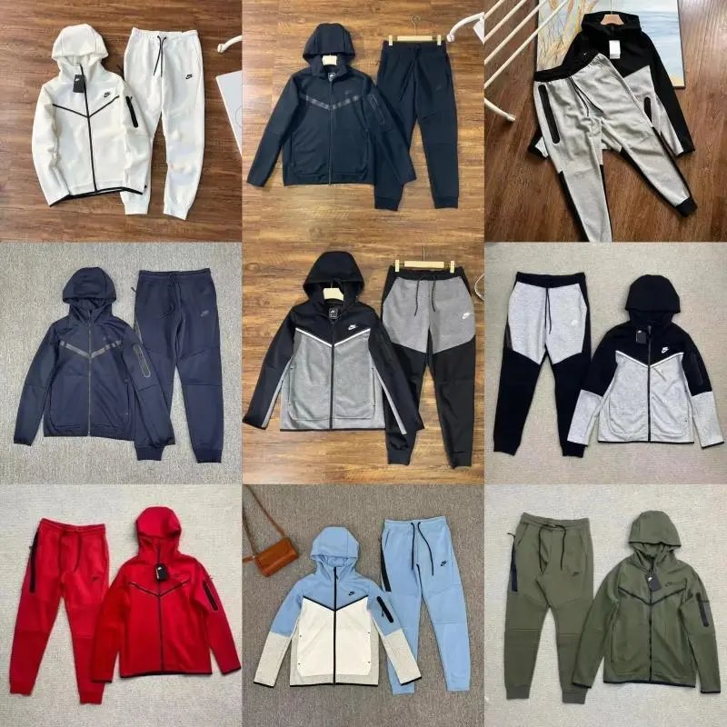 Nike Tech Fleece casual tracksuit set Multicolor
