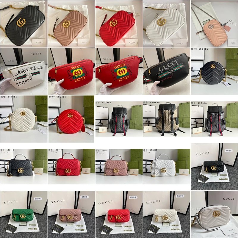 Gucci GG Marmont Matelasse Leather Handbag Collection Multicolor