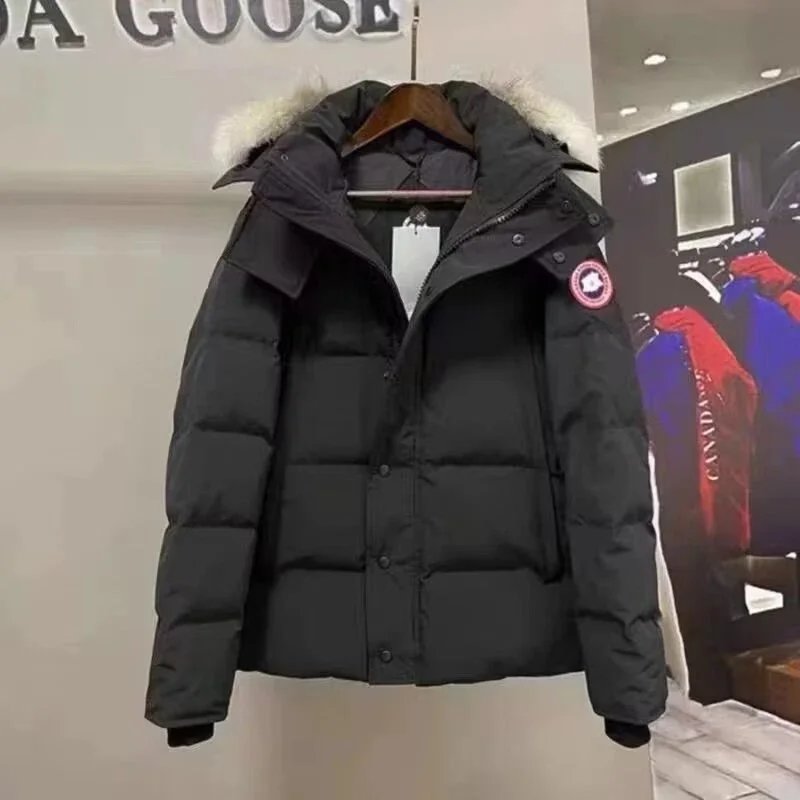 Canada Goose Wyndham Parka Warm Puffer Jacket Black