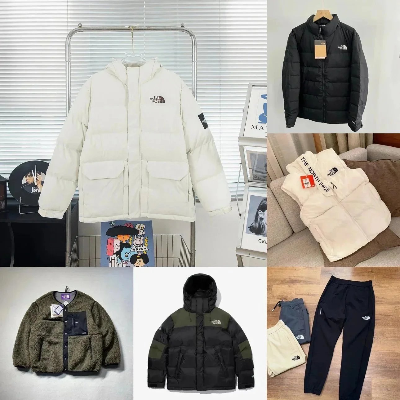 The North Face TNF Puffer Jacket and Fleece Collection Winter Jackets Multicolor