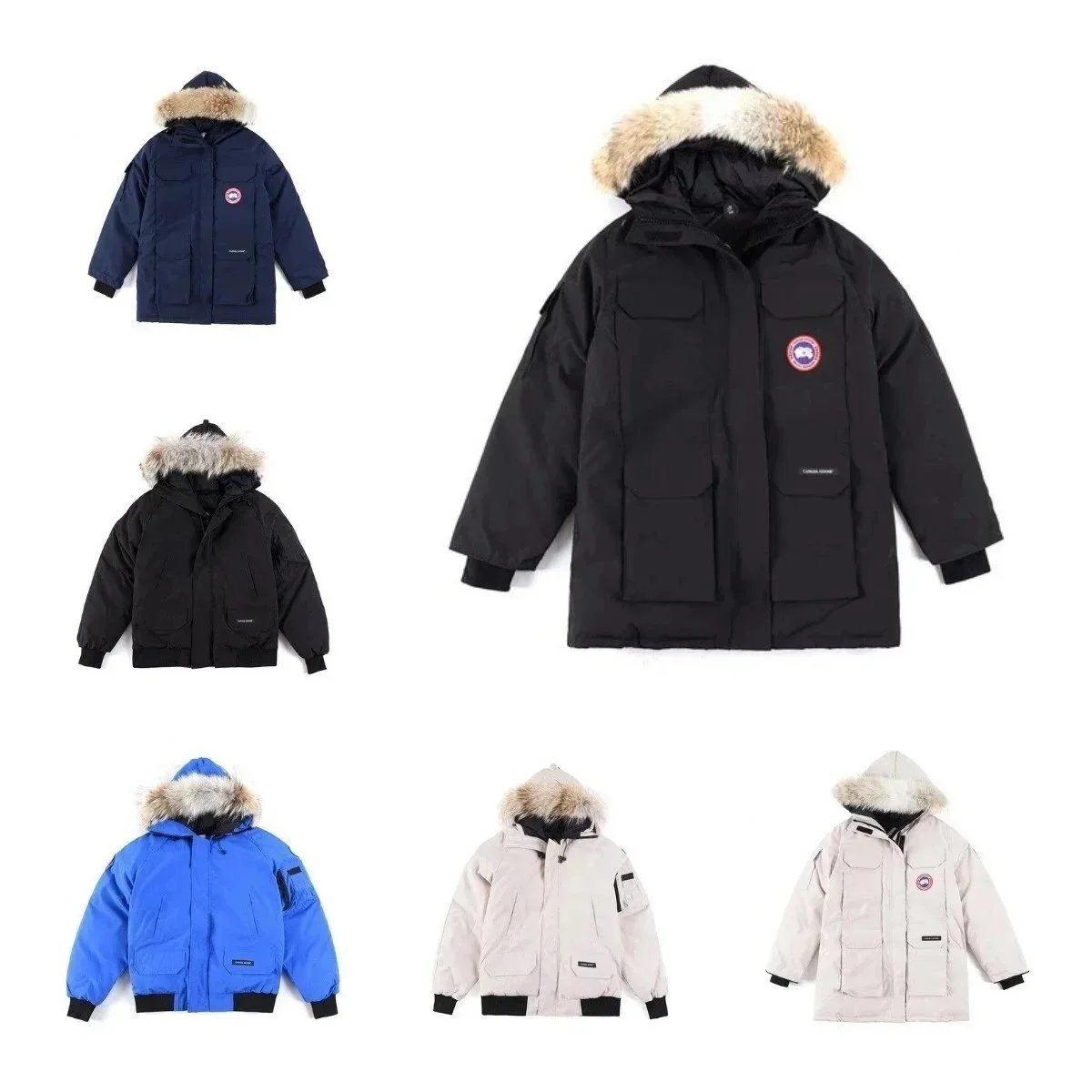 Canada Goose Expedition Parka Warm Winter Down Jacket Black