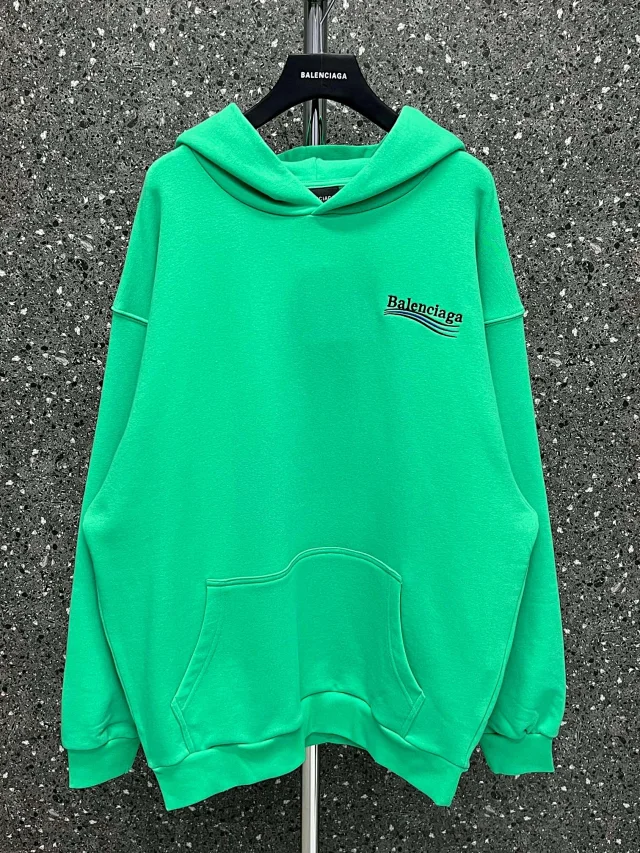 Balenciaga Political Campaign Oversized Hoodie Green
