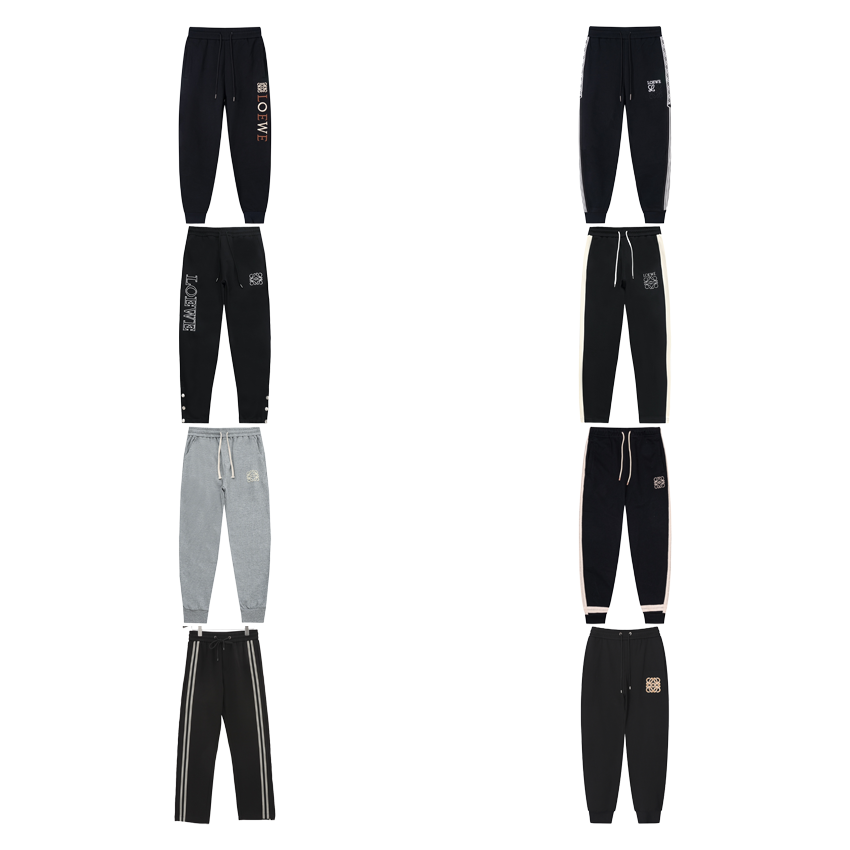 Loewe Anagram Casual Sweatpants Black and Gray