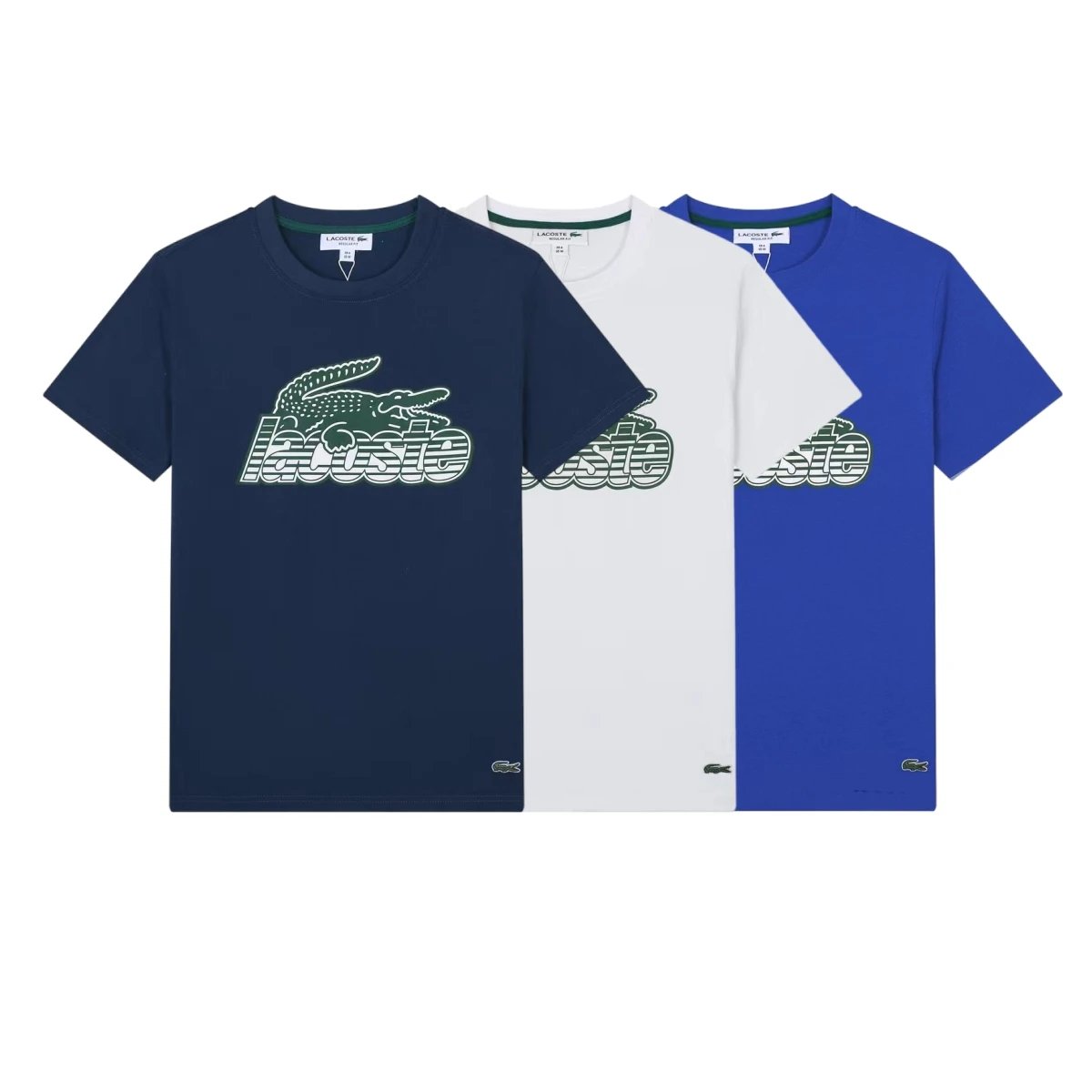Lacoste Graphic Print Cotton T-Shirt Multicolor
