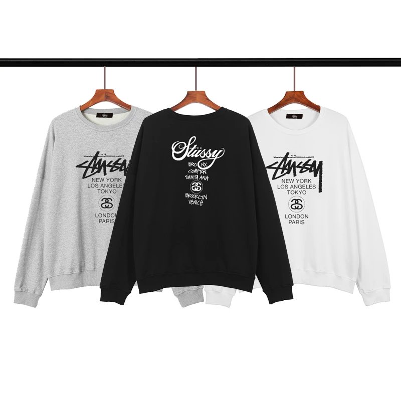 Stussy World Tour Graphic Streetwear Sweatshirt Multicolor