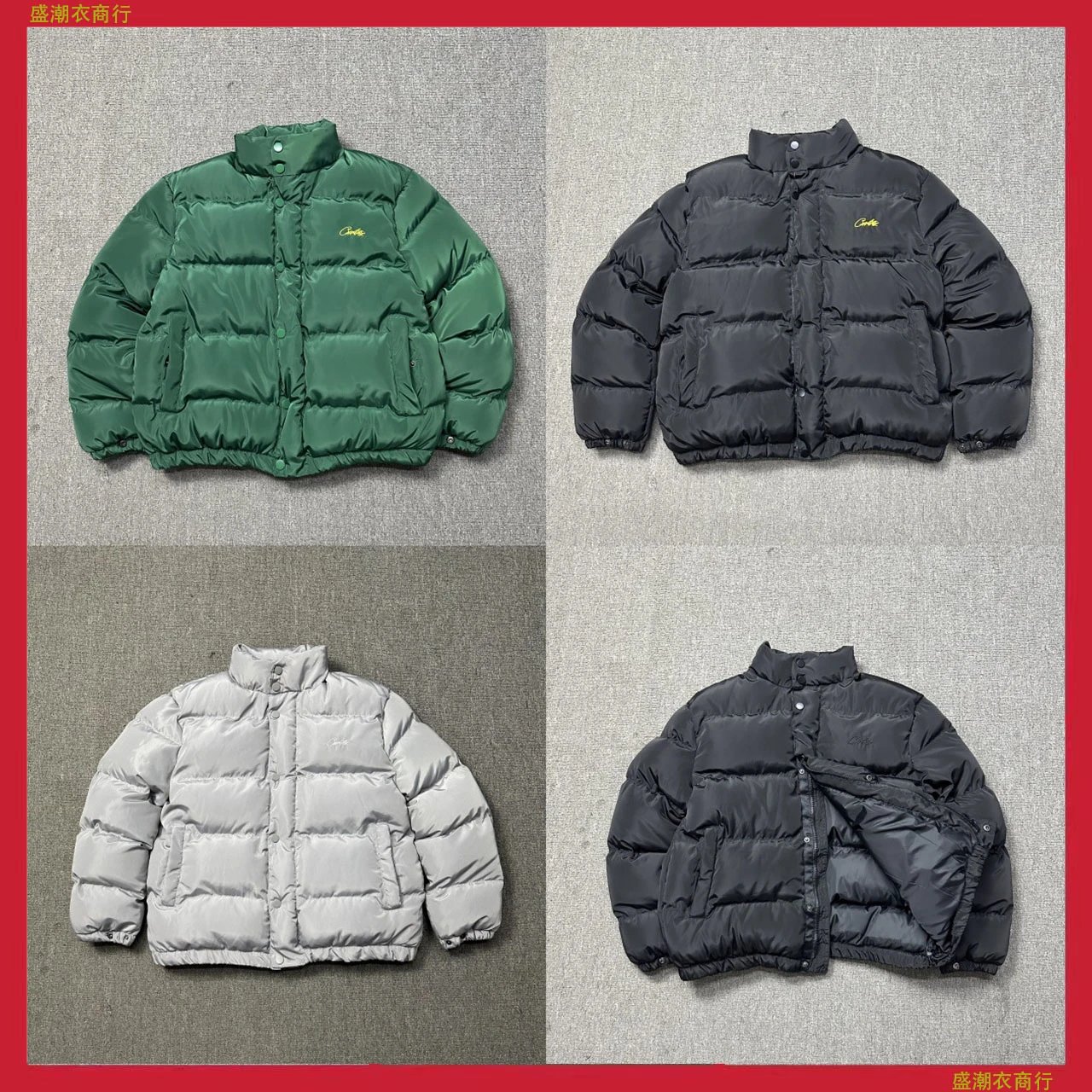 Corteiz Puffer Jacket Streetwear Down Jacket Multicolor