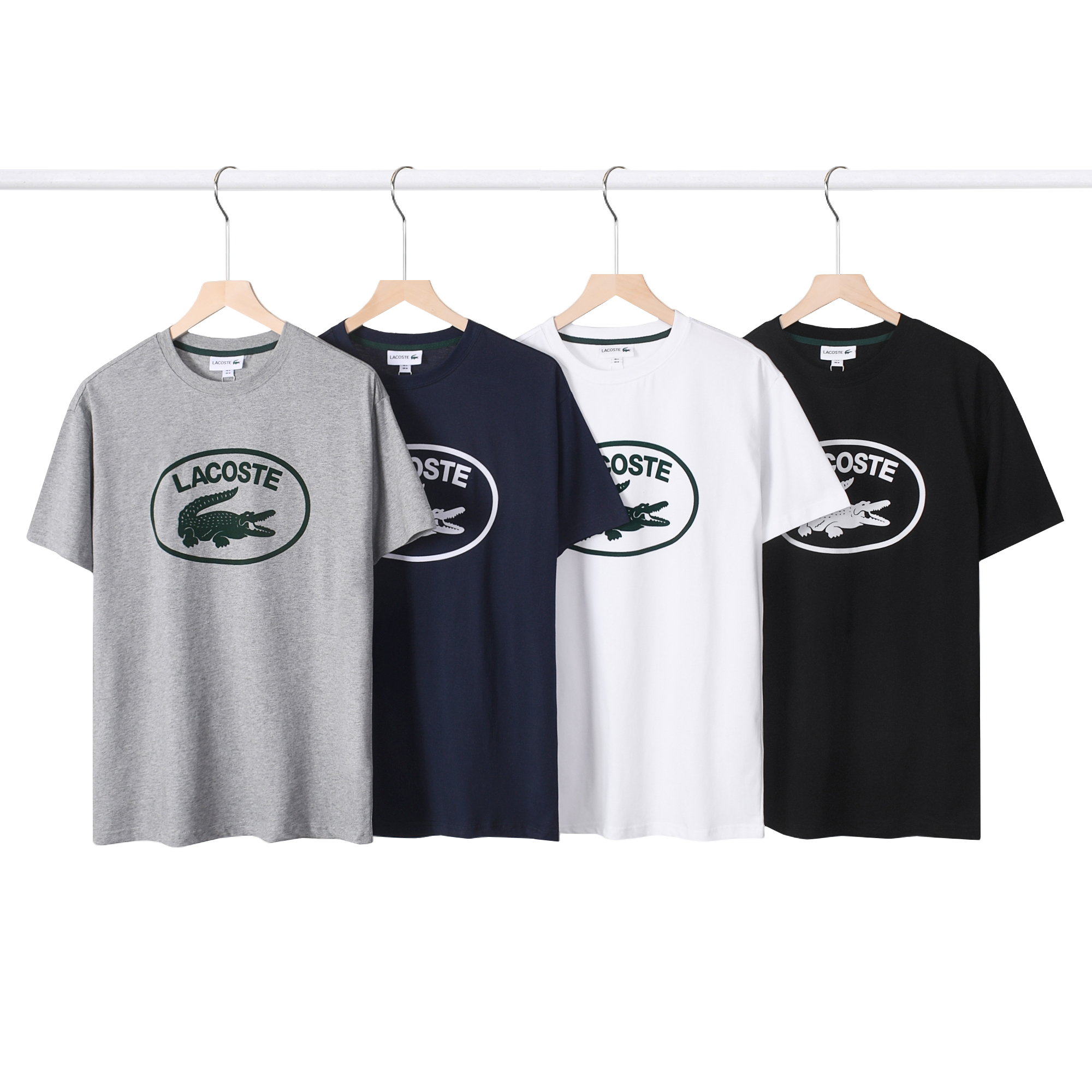 Lacoste Oval Graphic Cotton T-Shirt Multicolor
