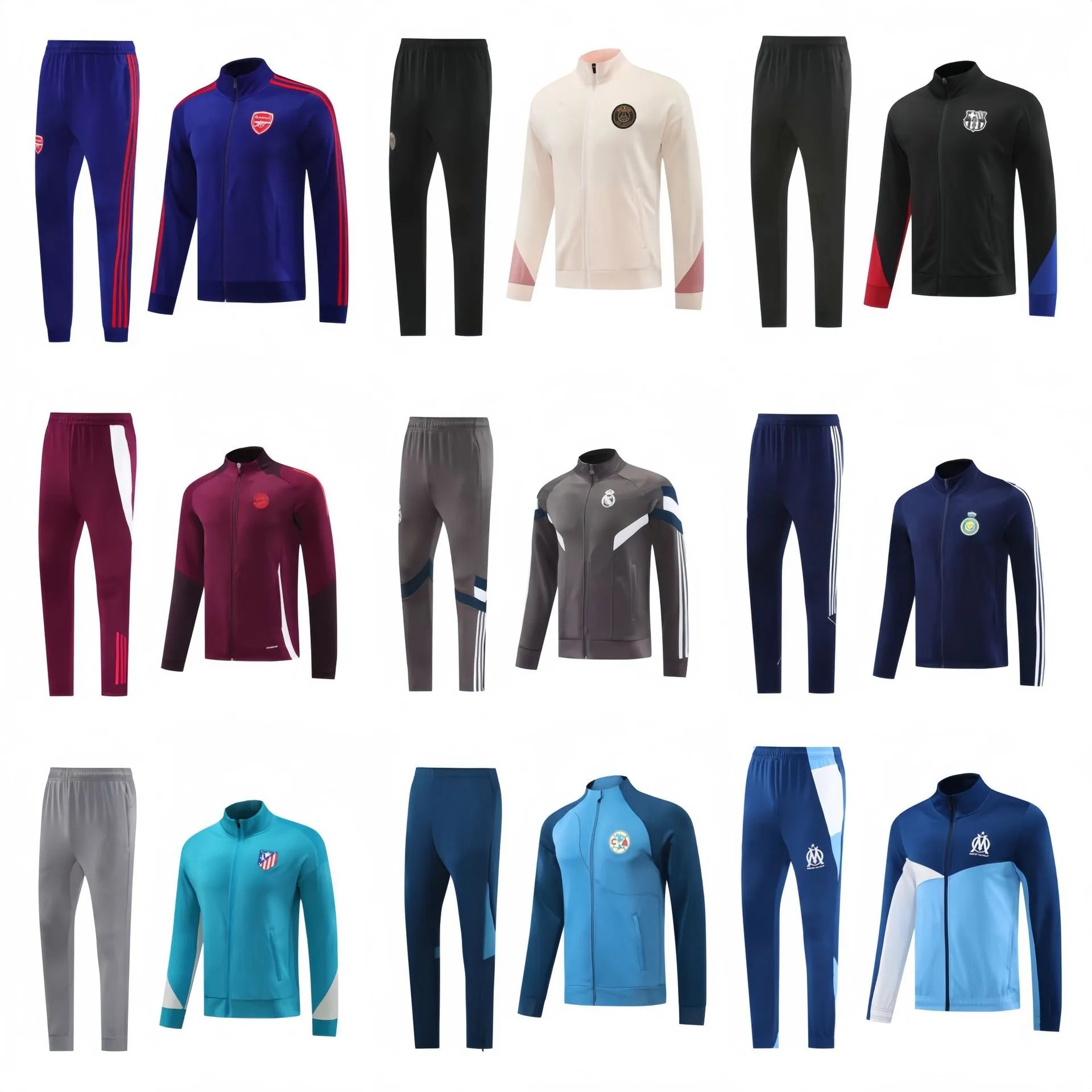 Adidas Football Training Tracksuit Sporty Matching Set Multicolor