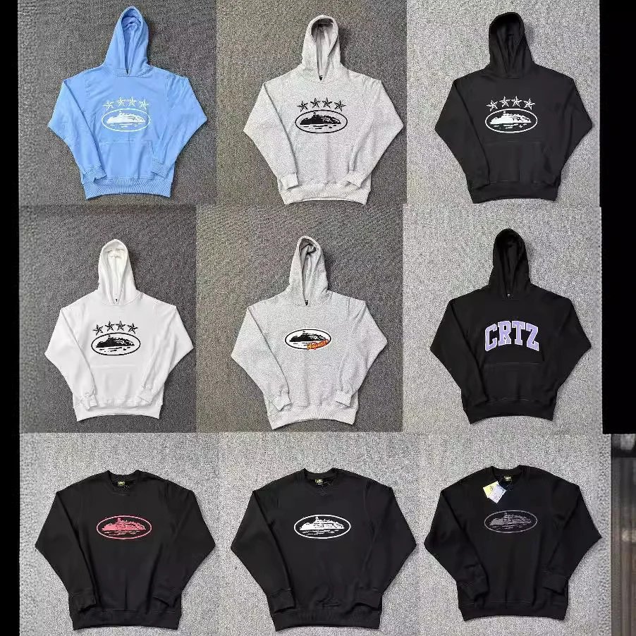 Corteiz CRTZ Graphic Print Streetwear Hoodie and Sweatshirt Multicolor