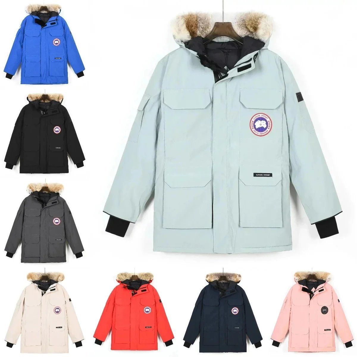 Canada Goose Expedition Parka Warm Winter Puffer Jacket Multicolor