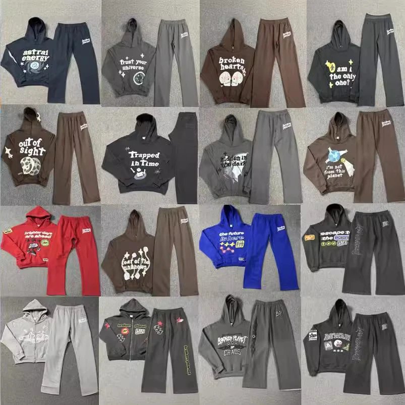 Broken Planet BPM Graphic Print Streetwear Tracksuit Set Multicolor