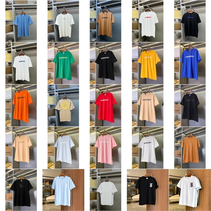 Burberry Logo Print Graphic Tee T-Shirt Multicolor