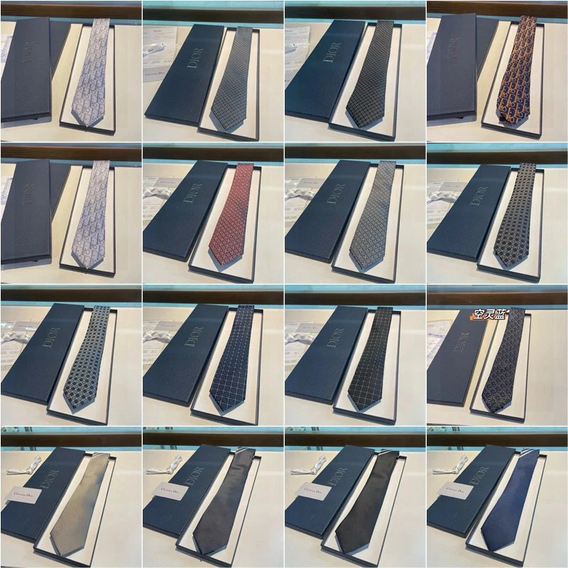 Dior Oblique Silk Formal Tie Multicolor