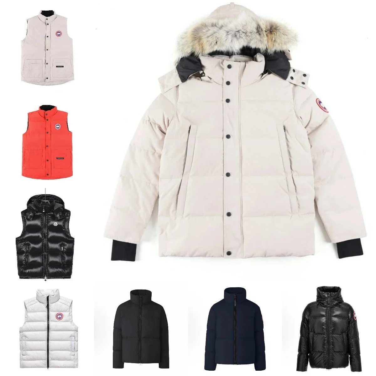 Canada Goose Wyndham Parka Puffer Jacket White