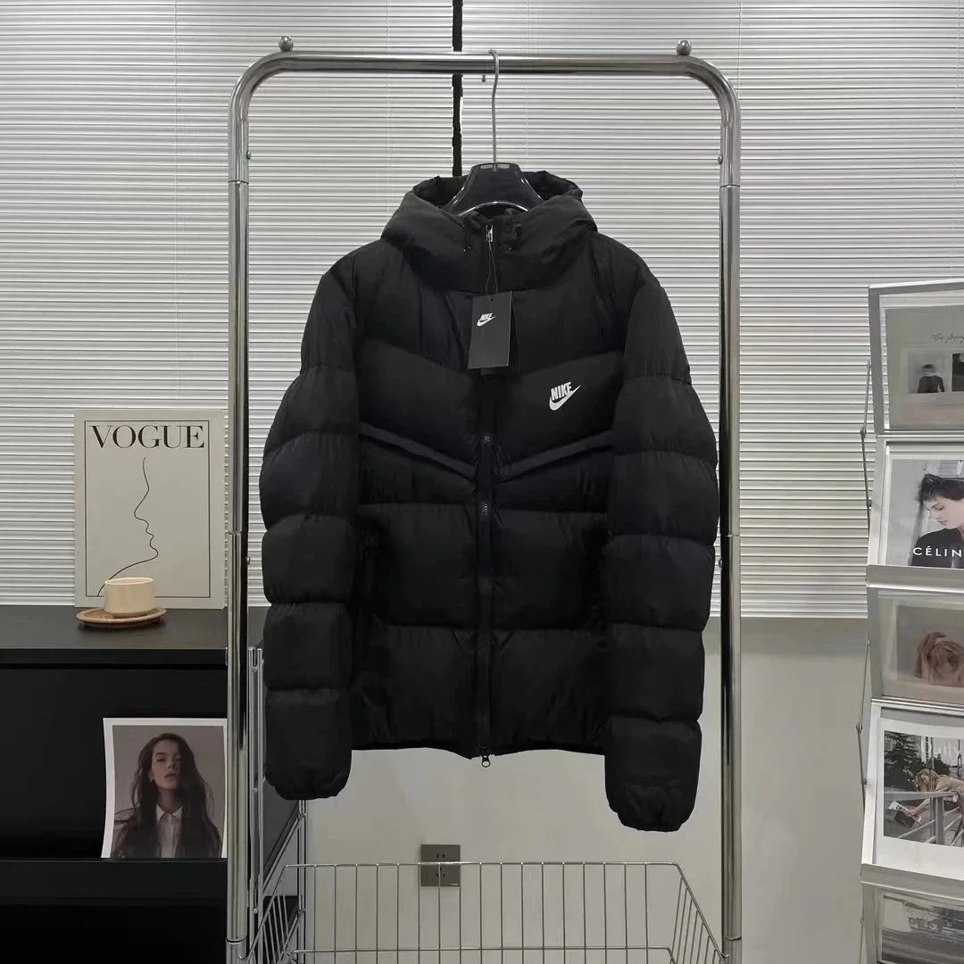 Nike Windrunner Puffer Warm Winter Jacket Black