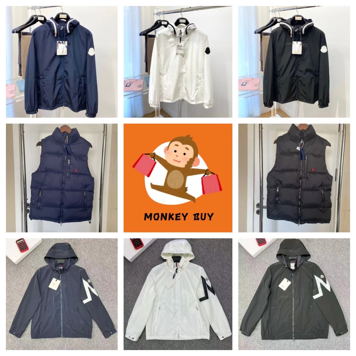 Moncler Windbreaker Lightweight Casual Jacket Multicolor
