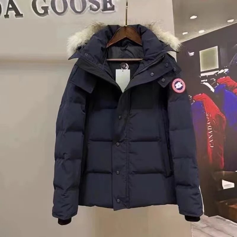 Canada Goose MacMillan Parka Hooded Down Jacket Navy