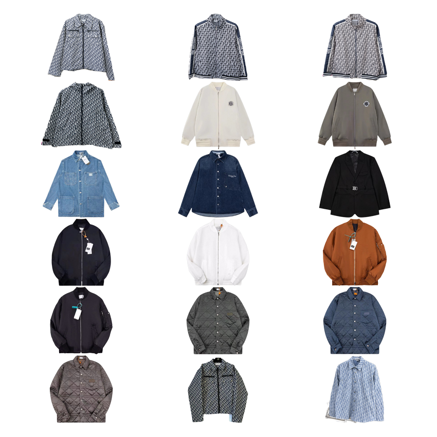 Dior Oblique Jacket Luxury Bomber Jacket Blue