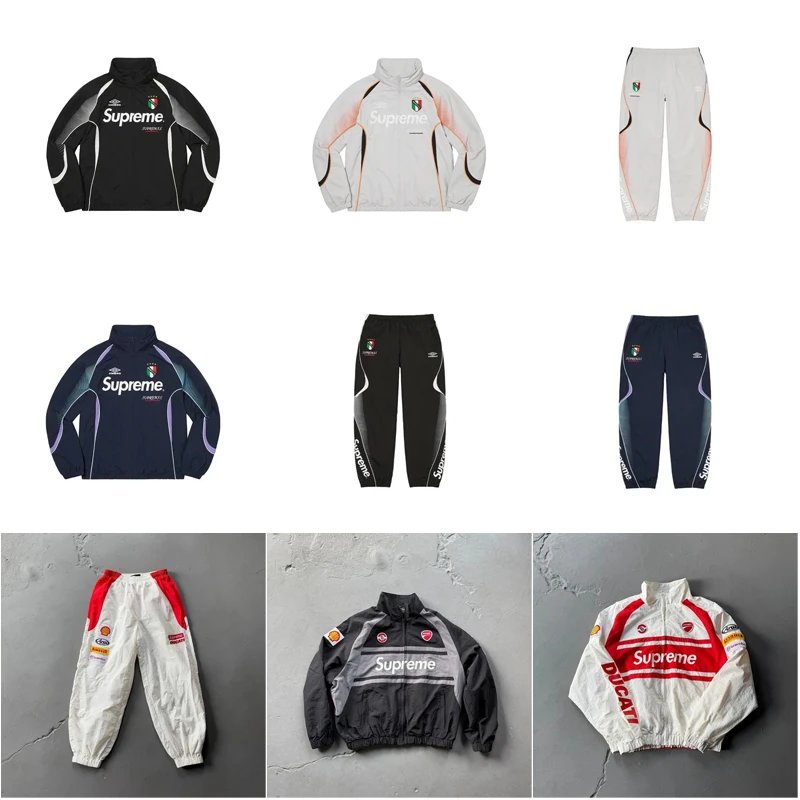 Supreme Umbro Ducati Streetwear Tracksuit Set Multicolor