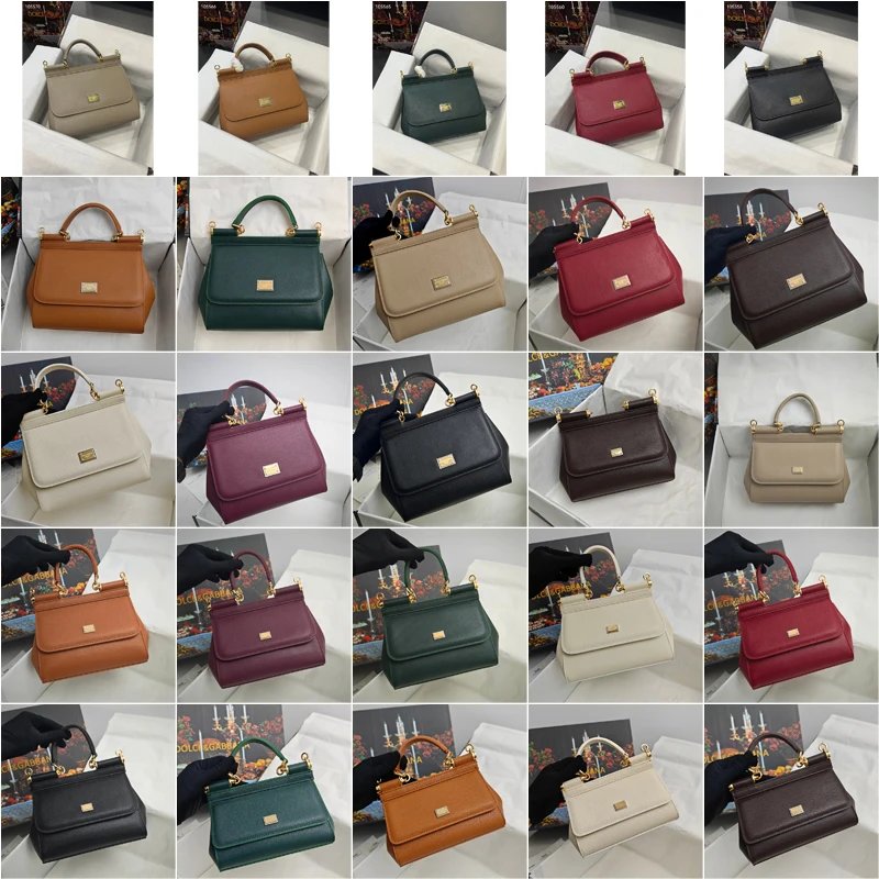 Dolce & Gabbana D&G Sicily Classic Leather Handbag Multicolor