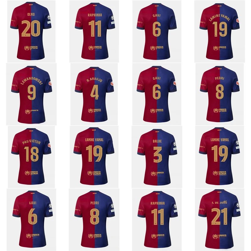 Nike FC Barcelona 2024-25 Home Soccer Jersey Red and Blue