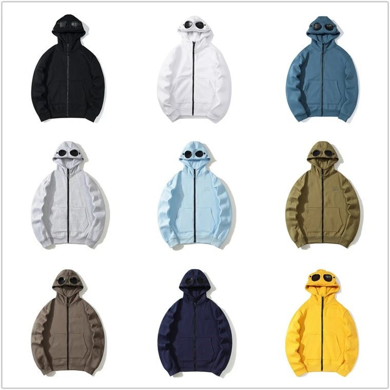 C.P. Company Goggle Hood Iconic Zip-Up Hoodie Multicolor