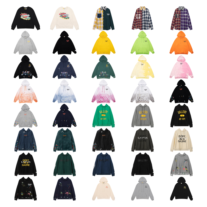 Gallery Dept. Art Dept. Collection Graphic Streetwear Hoodie Multicolor