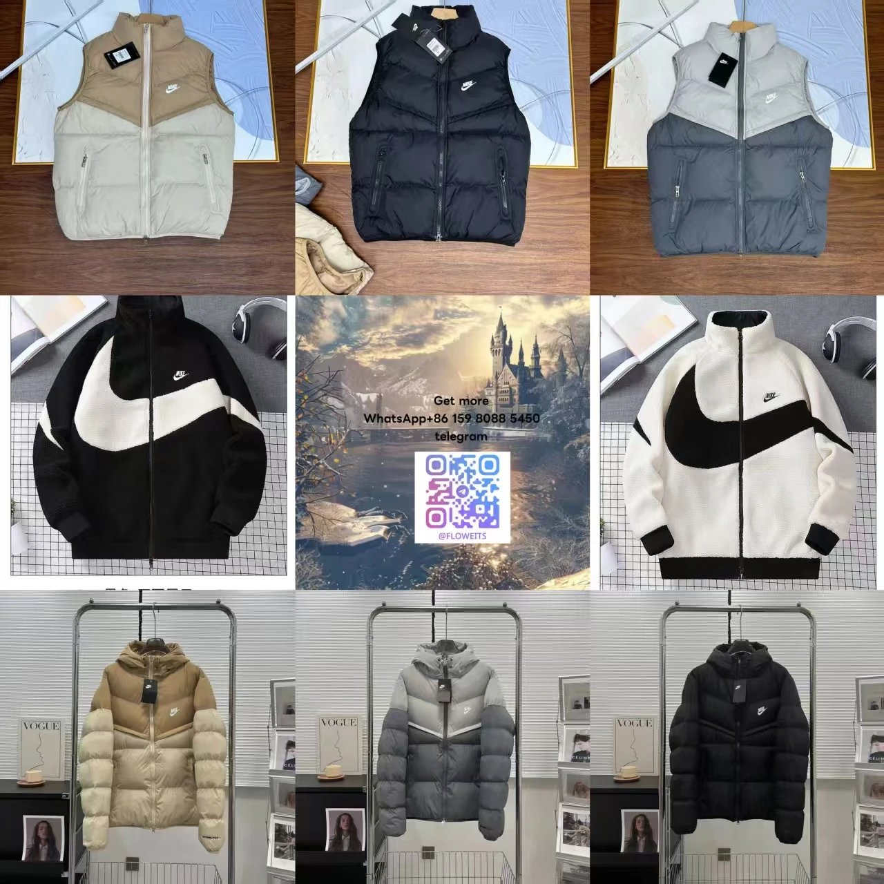 Nike Sportswear Puffer Vest and Fleece Jacket Collection Multicolor