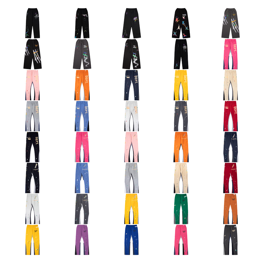 Gallery Dept. La Flare Paint Splatter Streetwear Sweatpants Multicolor