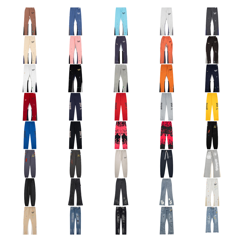 Gallery Dept. La Flare Distressed Paint Splatter Jeans Multicolor