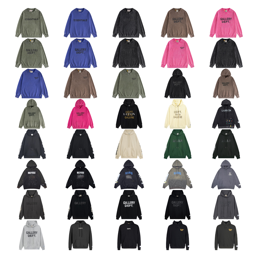 Gallery Dept. Graphic Print Streetwear Hoodie Multicolor