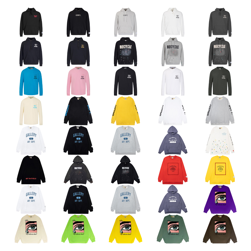 Gallery Dept. Graphic Print Streetwear Hoodie and Sweatshirt Multicolor