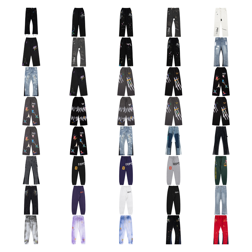 Gallery Dept. Graphic Print Streetwear Pants Multicolor