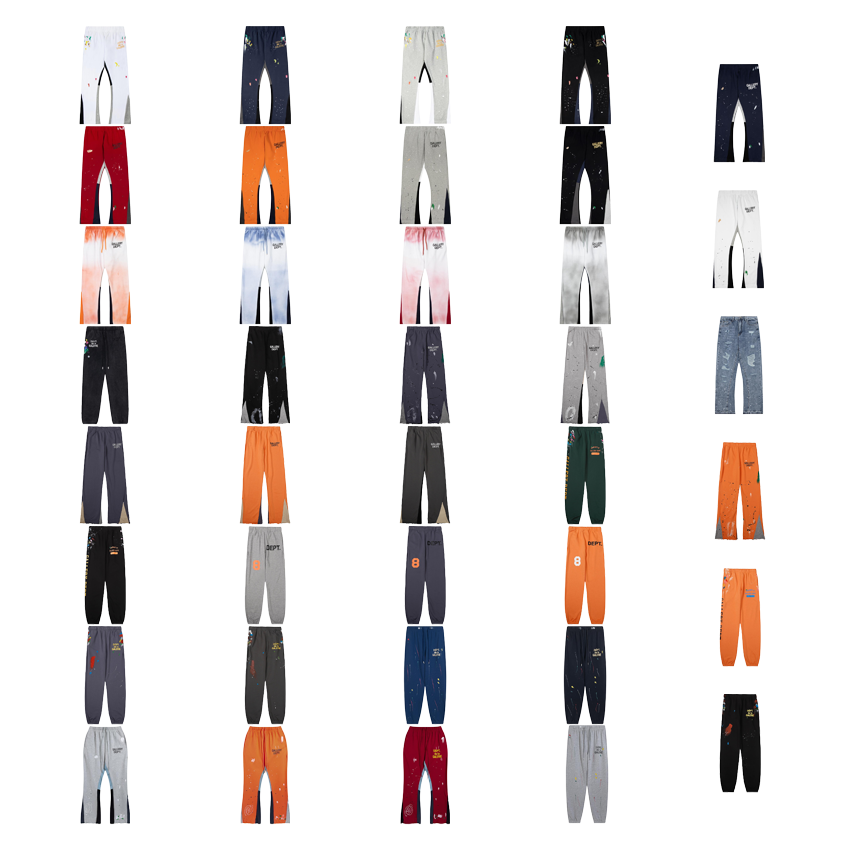 Gallery Dept. La Flare Paint Splatter Distressed Joggers Multicolor