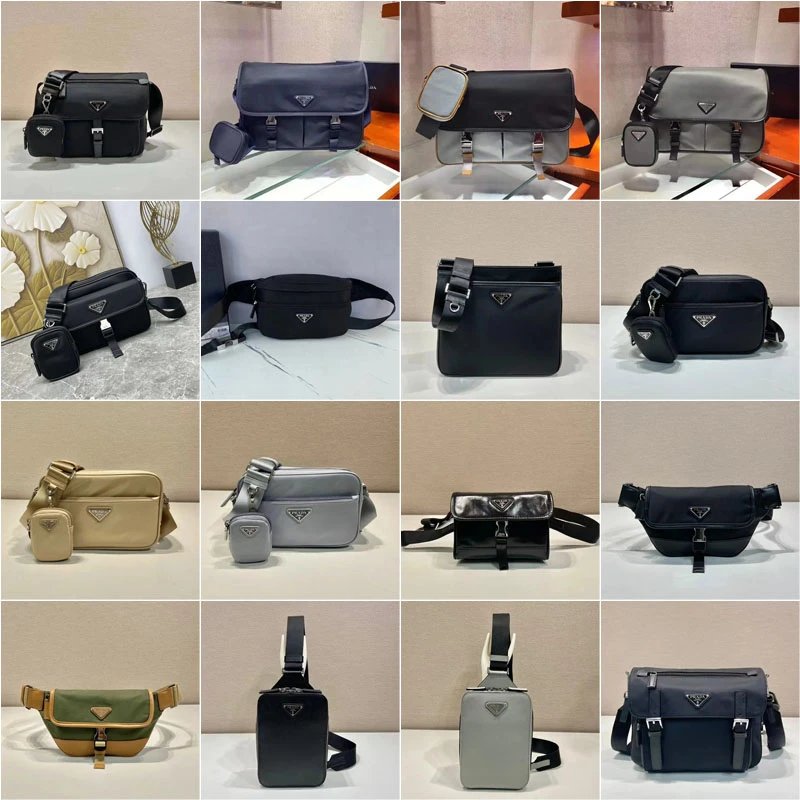Prada Re-Nylon Versatile Crossbody Bag Black