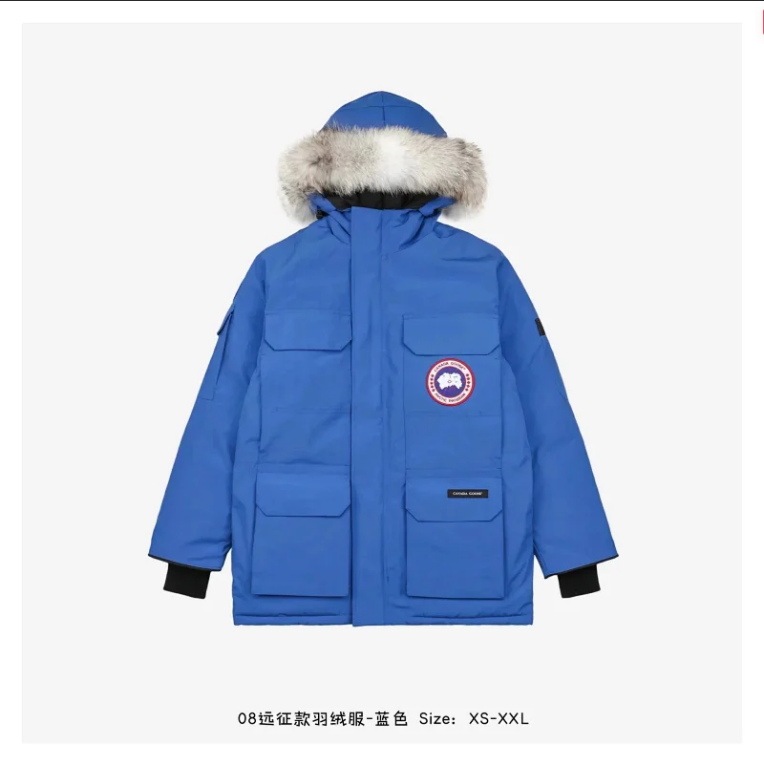 Canada Goose Expedition Parka Warm Down Jacket Blue
