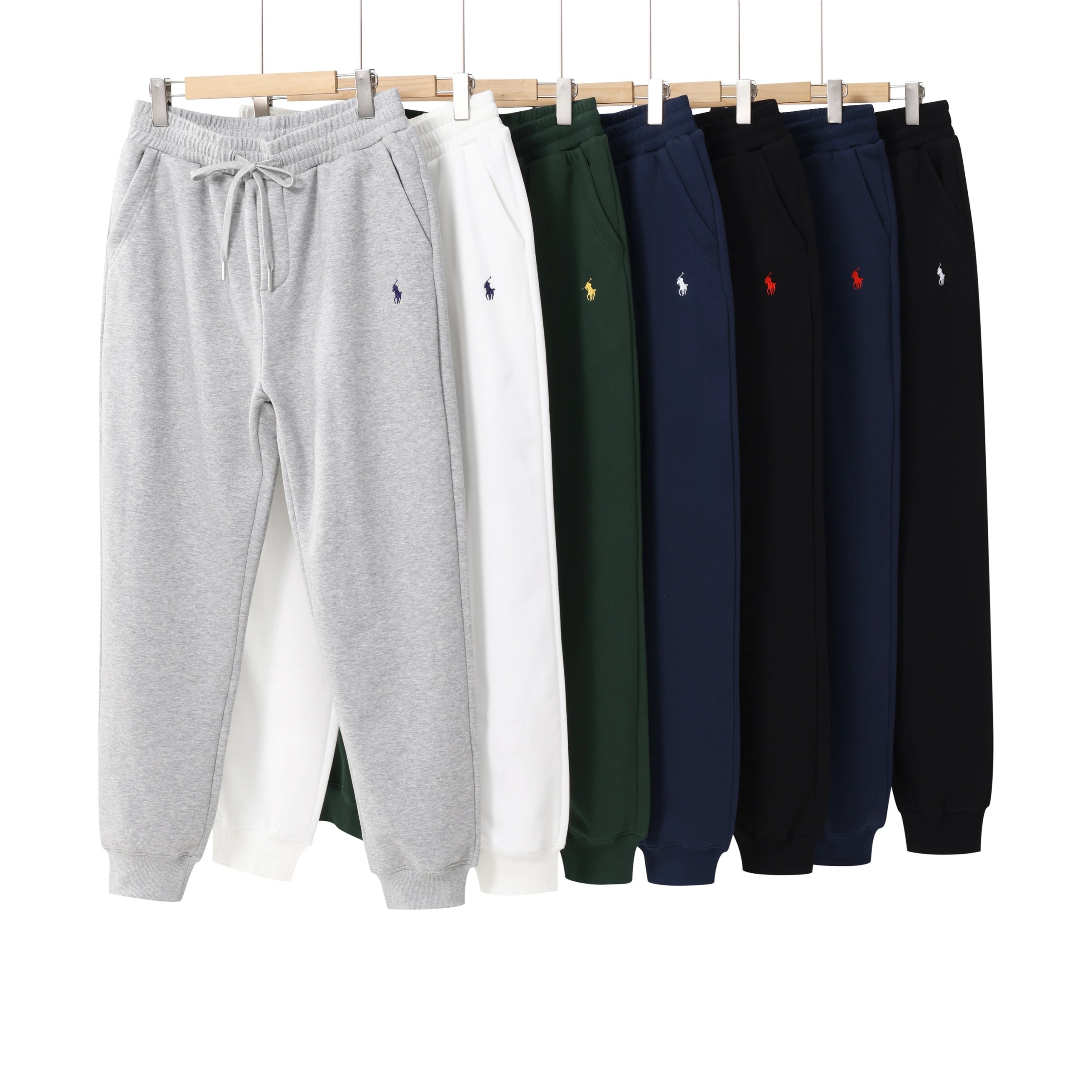 Ralph Lauren RL Cotton Fleece Comfortable Joggers Multicolor