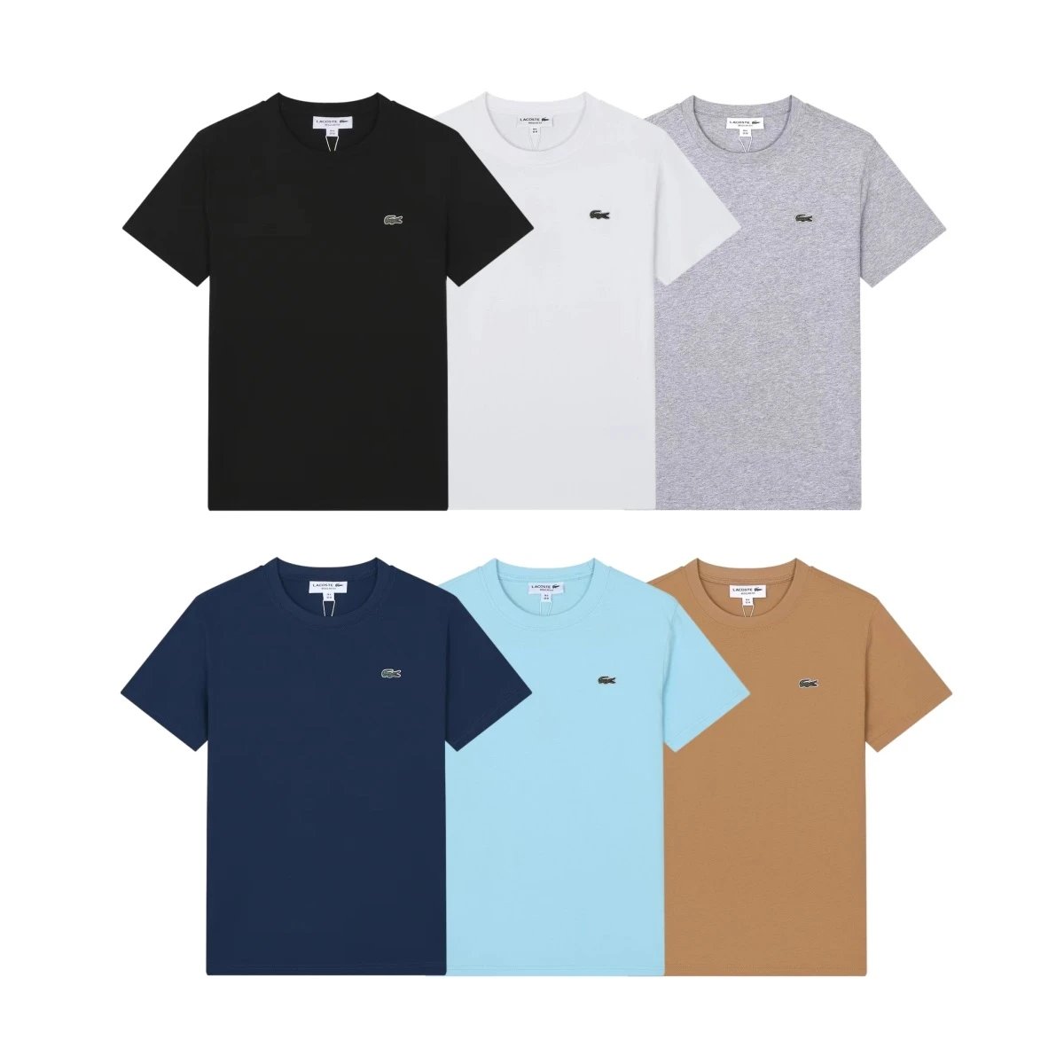 Lacoste Classic Crewneck Cotton T-Shirt Multicolor