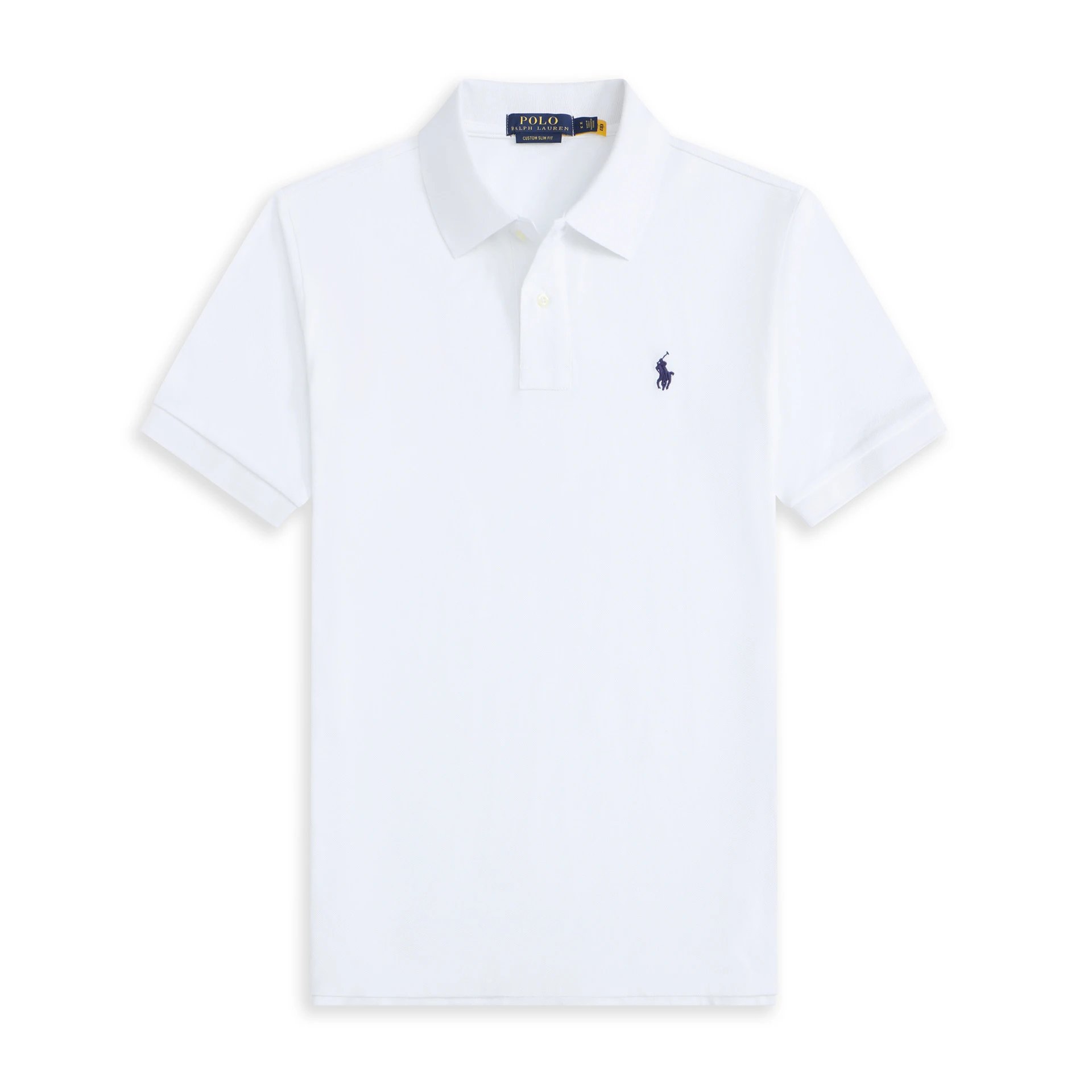 Polo Ralph Lauren PRL Custom Slim Fit Classic Polo Shirt White