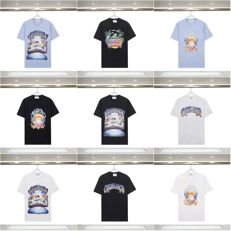 Casablanca Graphic Print Cotton T-Shirt Multicolor