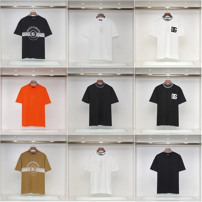 Dolce & Gabbana D&G Graphic Print Cotton T-Shirt Multicolor