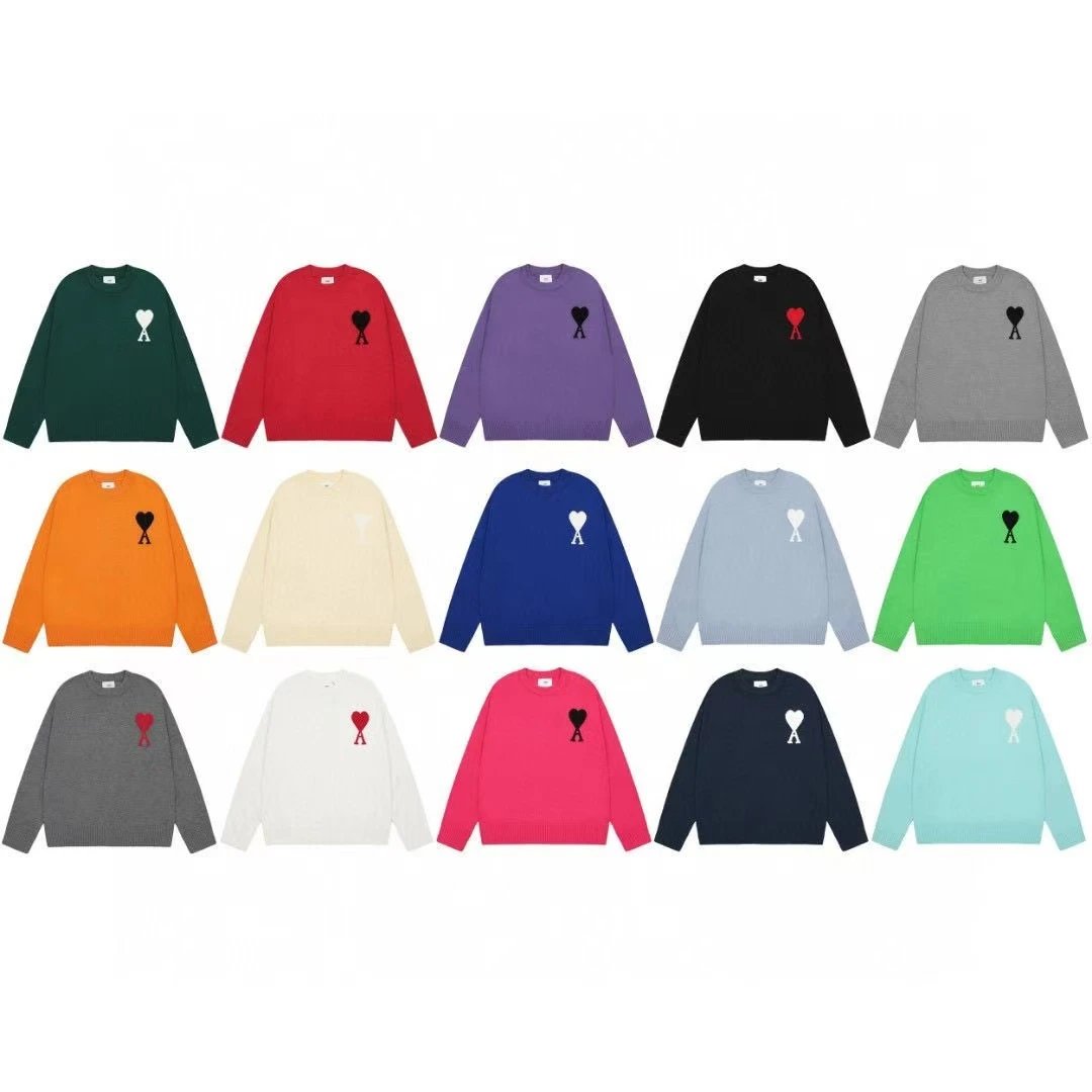 Ami Paris Ami Ami de Coeur Crewneck Sweater Multicolor