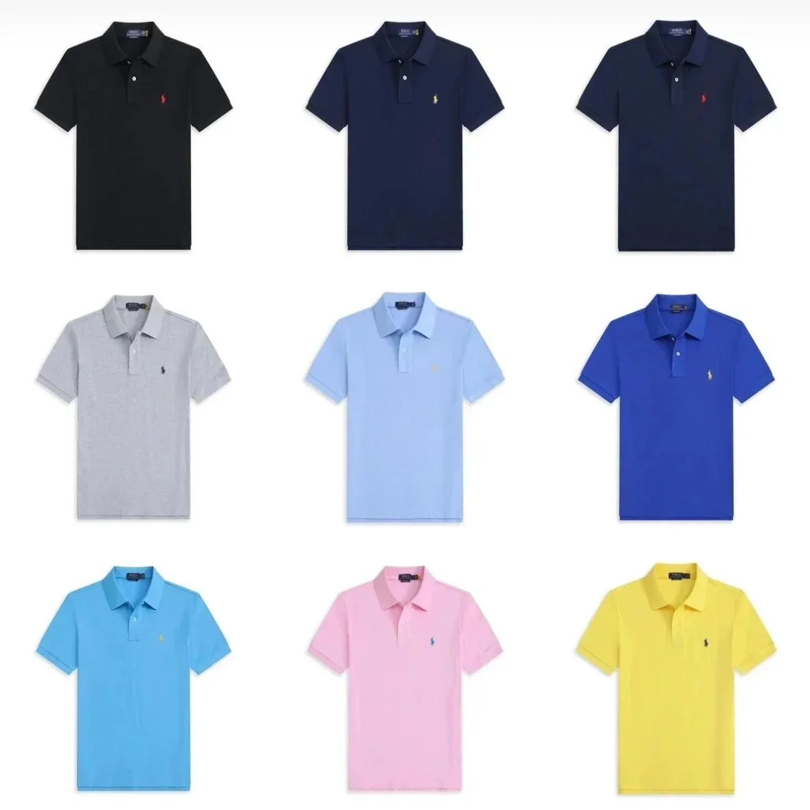 Ralph Lauren Classic Fit Mesh Polo Shirt Multicolor