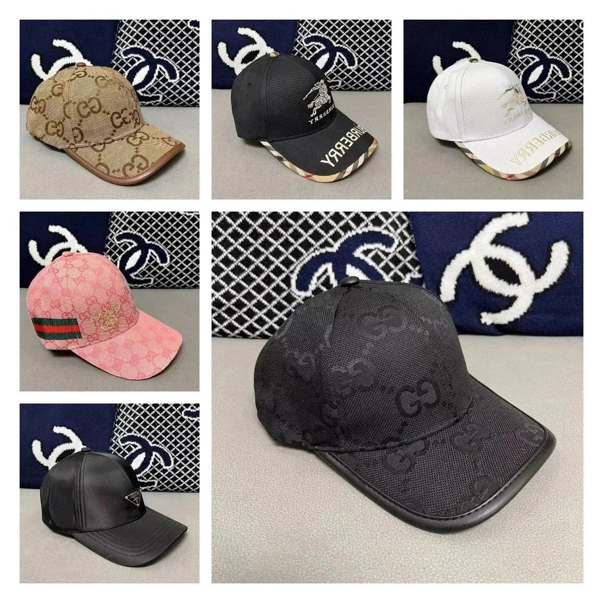 Gucci GG Canvas Baseball Cap Luxury Headwear Multicolor