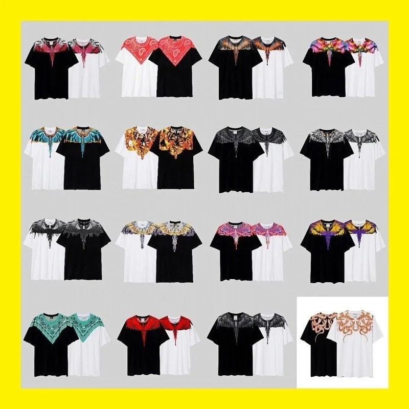 Marcelo Burlon Wings Print Graphic Tee T-Shirt Multicolor