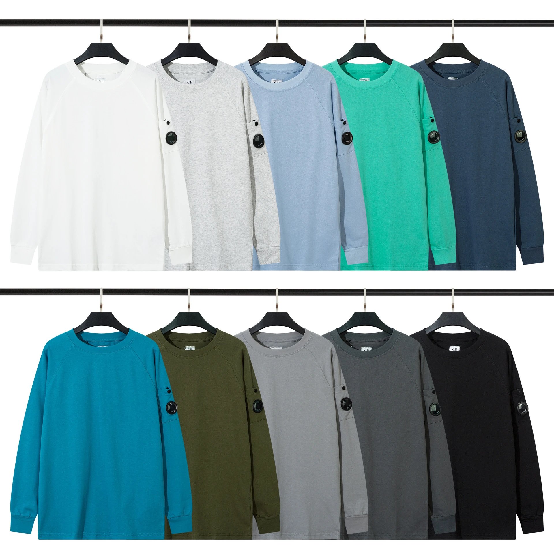 C.P. Company Lens Sleeve Cotton Long Sleeve Shirt Multicolor