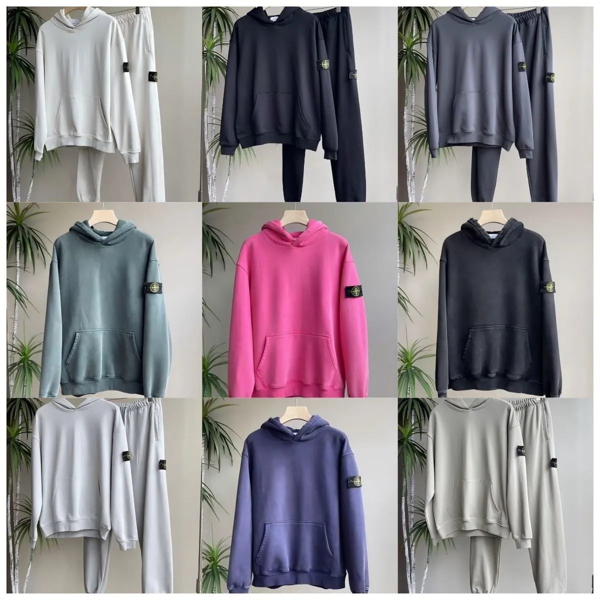 Stone Island Garment Dyed Casual Hoodie Multicolor