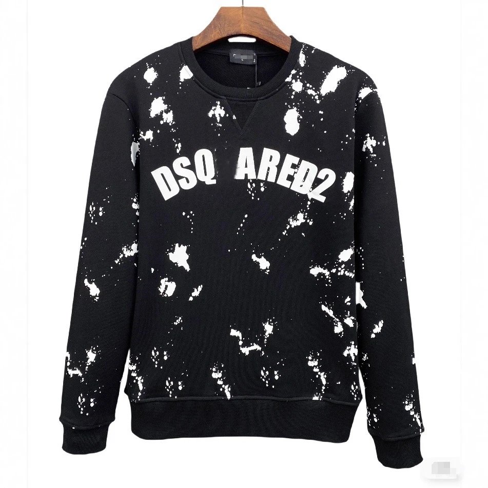 DSQUARED2 DSQ2 Paint Splatter Graphic Sweatshirt Black